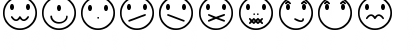 Download Rostros y emociones Regular Font Numeric Preview