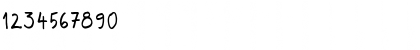 Download Rough Notes Sample Regular Font Numeric Preview