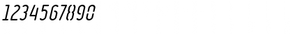 Download Ruler Stencil Italic Font Numeric Preview