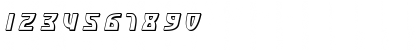 Download SF Retroesque Shaded Oblique Font Numeric Preview