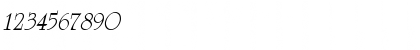 Download Celtic MN Italic Font Numeric Preview