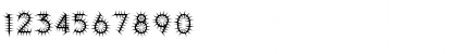 Download CennerikSpiked Regular Font Numeric Preview