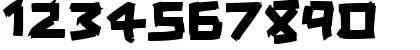 Download Taped Up Tight Regular Font Numeric Preview