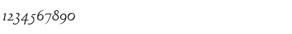 Download CentaurMTOldstyleFigures RomanItalic Font Numeric Preview