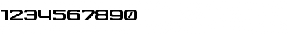 Download Tektrron Regular Font Numeric Preview