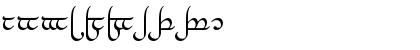 Download Tengwar-Elesil Medium Font Numeric Preview