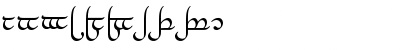 Download Tengwar-Elesil Normal Font Numeric Preview
