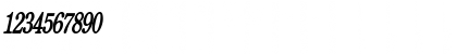 Download CentimeThin BoldItalic Font Numeric Preview