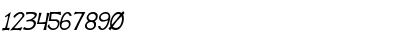 Download Tooney Loons Italic Font Numeric Preview