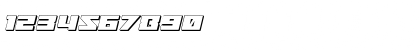 Download Turbo Charge 3D Italic Italic Font Numeric Preview