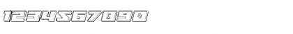 Download Turbo Charge Engraved Italic Italic Font Numeric Preview