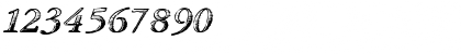 Download TXT Antique Italic Regular Font Numeric Preview