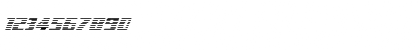 Download Typhoon Gradient Italic Italic Font Numeric Preview
