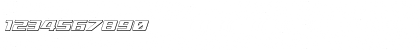Download Ultramarines 3D Italic Italic Font Numeric Preview