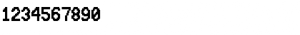 Download Unicode 8x12 Regular Font Numeric Preview