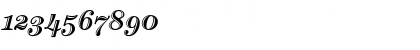 Download Century Handtooled ITC Italic Font Numeric Preview