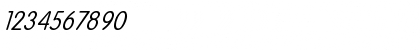 Download Vogue-Italic Regular Font Numeric Preview
