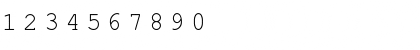 Download VPS Courier Hoa Normal Font Numeric Preview