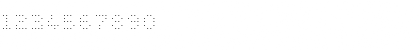 Download WC PIXHOLE Thin Bta Regular Font Numeric Preview
