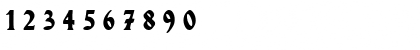 Download WerbedeutschUNZ1L Heavy Italic Font Numeric Preview