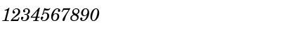 Download Century-PS Italic Font Numeric Preview
