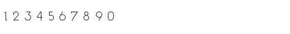 Download Wicked Thin Font Numeric Preview