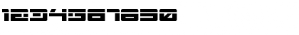 Download Wildcard Laser Regular Font Numeric Preview