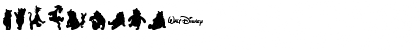 Download Winnie Silhouettes Regular Font Numeric Preview