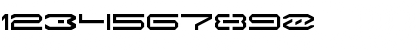Download XenoSpace Regular Font Numeric Preview
