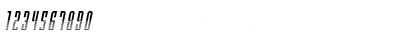 Download Y-Files Halftone Italic Italic Font Numeric Preview