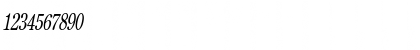 Download CenturyOldStyle-Light Condensed Italic Font Numeric Preview