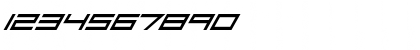 Download Absolute Zero Italic Font Numeric Preview