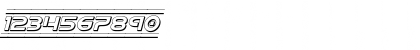 Download Barcade 3D Italic Italic Font Numeric Preview
