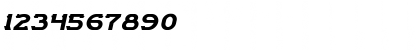 Download ARCADE Italic Font Numeric Preview
