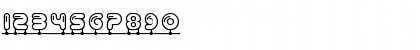 Download Balloonatic Regular Font Numeric Preview