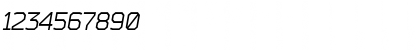 Download Bender Italic Font Numeric Preview