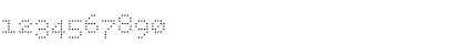 Download BPdotsSquares Light Font Numeric Preview