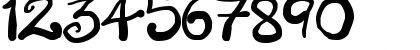 Download Creepy Scrawly Regular Font Numeric Preview