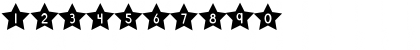 Download DJB Shape Up Stars Regular Font Numeric Preview