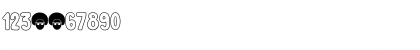 Download DK Cool Daddy Outline Regular Font Numeric Preview