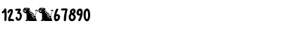 Download DK Grumpy Tiger Regular Font Numeric Preview