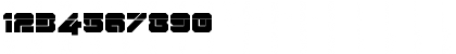 Download Domino Jack Laser Regular Font Numeric Preview