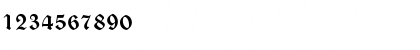Download DS CaslonGotisch Regular Font Numeric Preview