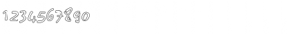 Download CerberixOutline Normal Font Numeric Preview