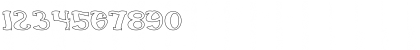 Download Everlasting Song-Hollow Regular Font Numeric Preview