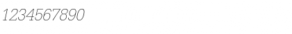 Download URWTypewriterTExtLigNar Oblique Font Numeric Preview