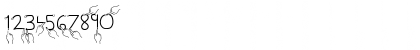 Download Gesture Regular Font Numeric Preview
