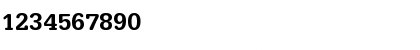 Download URWTypewriterTMed Regular Font Numeric Preview