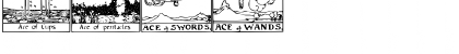 Download Gypsy Tarot-Minor Arcana Regular Font Numeric Preview
