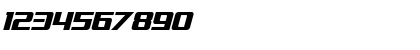 Download Interceptor Italic Font Numeric Preview